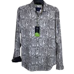 Society of Threads Men's Regular-Fit Non-Iron Dress Shirt white, small $80